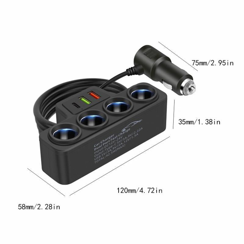PowerHub™ - 120W Multi-Port Vehicle Power Adapter