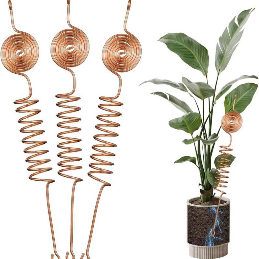 RootCharge™ – 5 PCS Copper Garden Support Stakes Set