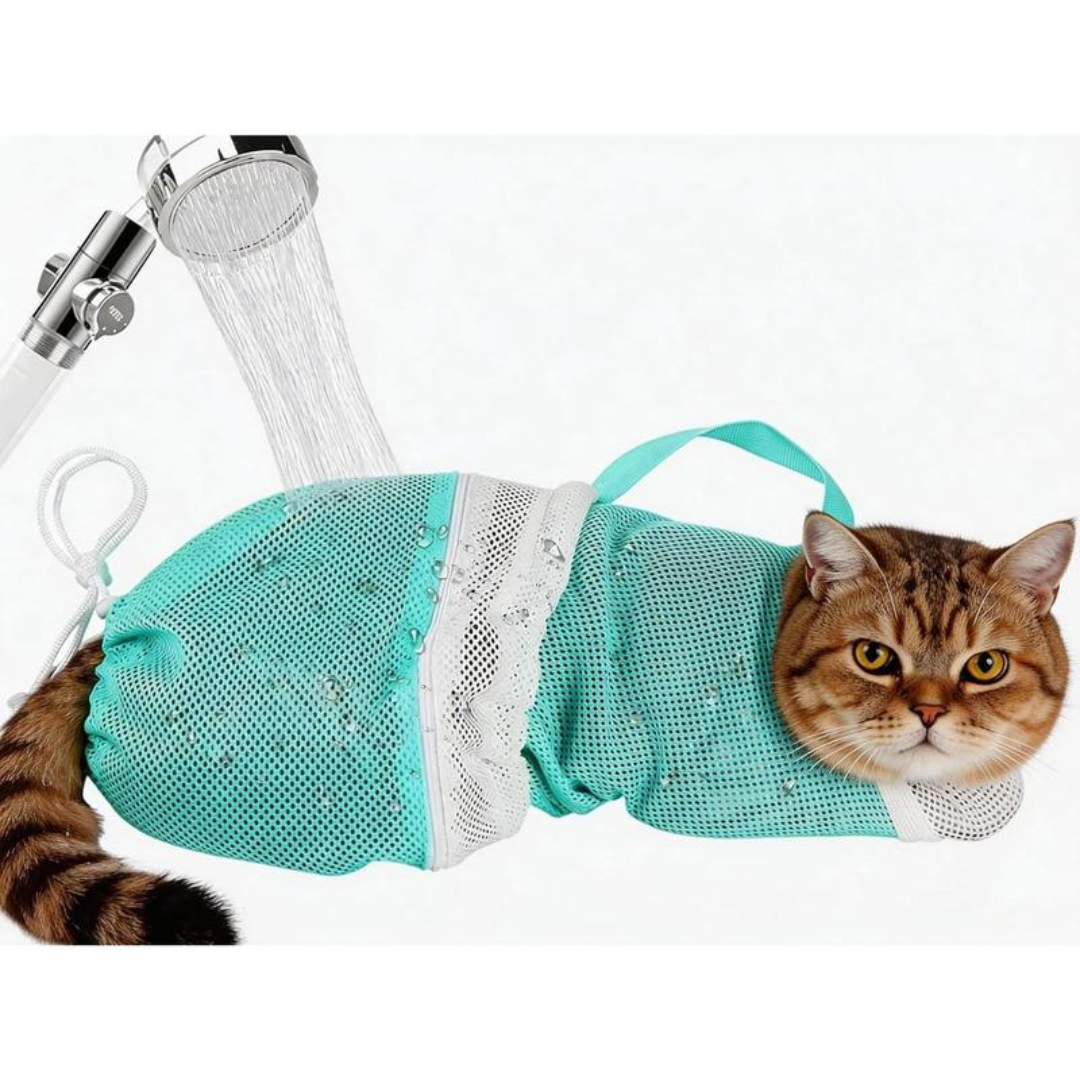 SudsSafe™ – Anti-Scratch Cat Grooming Bag