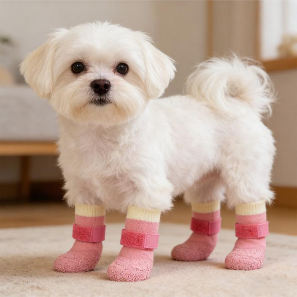 PawGrip™ – Waterproof Non-Slip Dog Boots Set