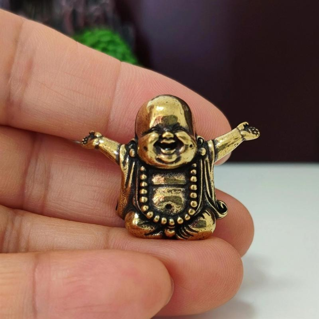 JoyBuddha™ – Laughing Buddha Brass Luck Figurine
