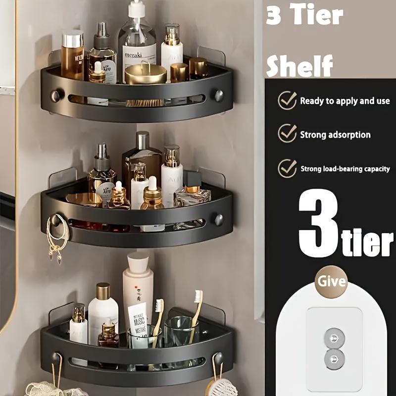 BathCaddy™ – No-Drill Wall Shower Organizer Set