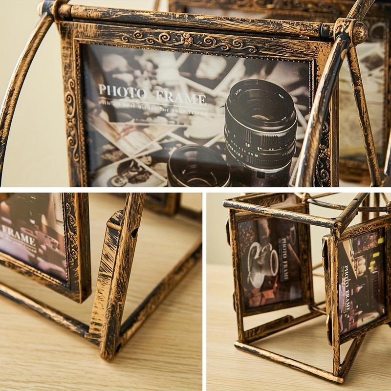 MemoryWheel™ – Vintage Rotating Ferris Wheel Photo Frame