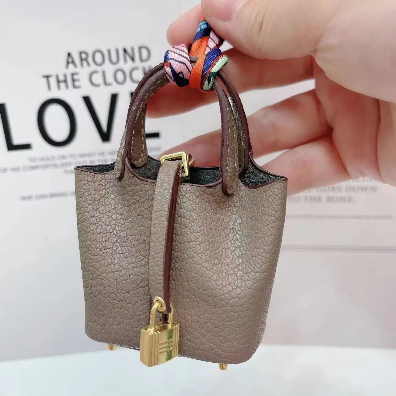 MicroBag™ – Mini Leather Basket Bag