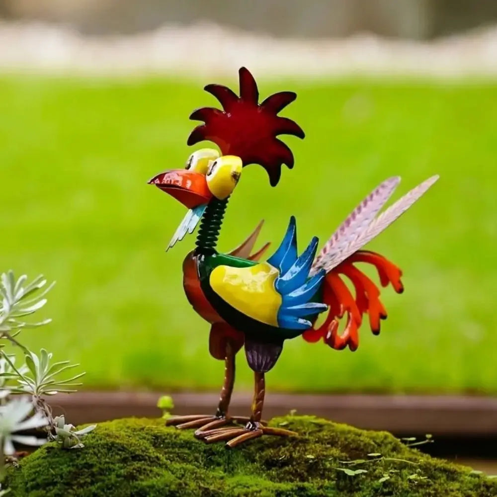 YardCock™ – Vibrant Metal Garden Sculpture