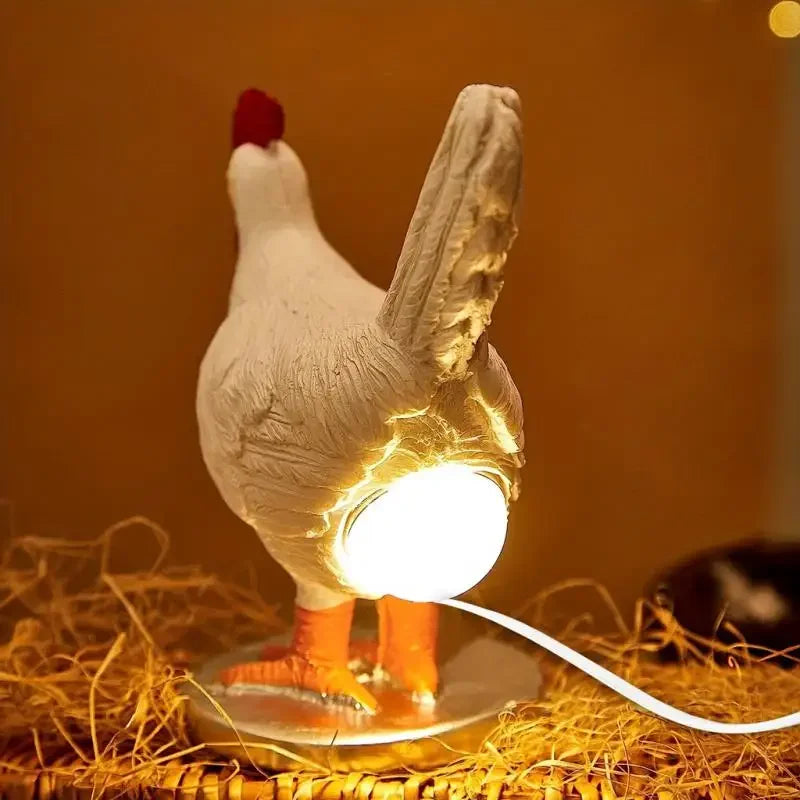 RoosterGlow™ – Novelty Chicken Shaped Desk Lamp
