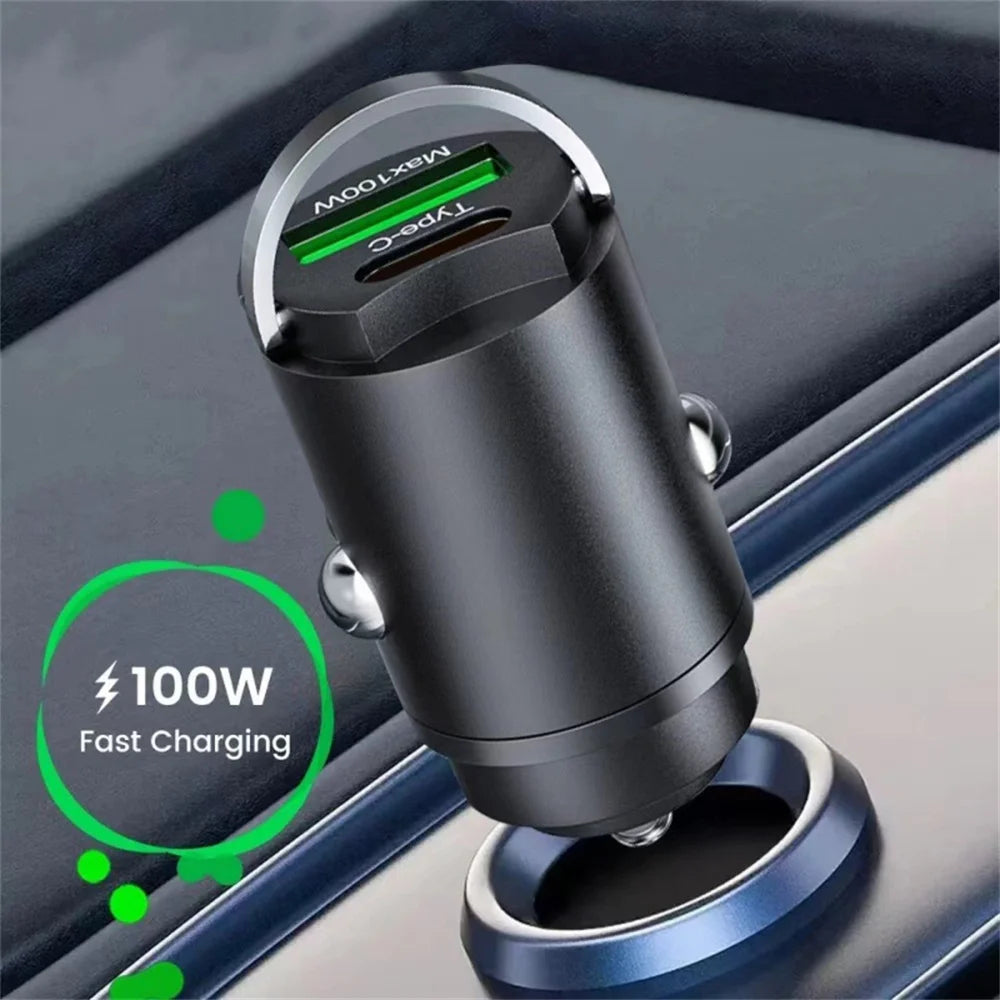 TurboMini™ – High-Power Dual USB Car Charging Hub