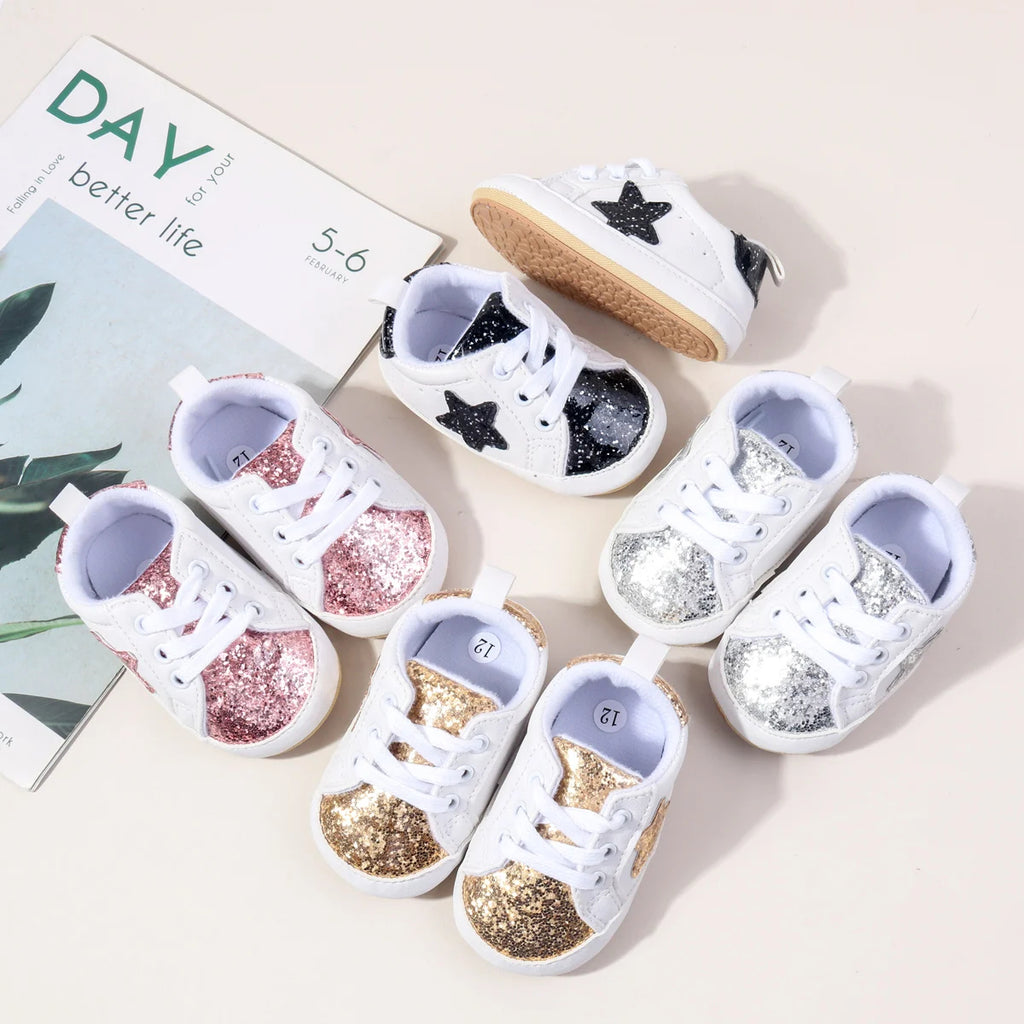StarSteps™ – Glitter Baby Sneakers