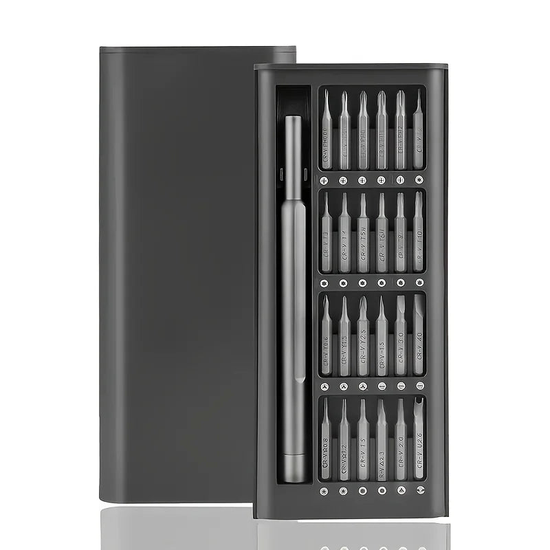 ToolMaster™ – 24-Piece Precision Screwdriver Set with Case