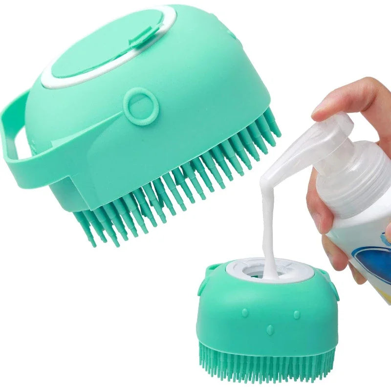 ScrubPup™ – Dog Shampoo & Massage Brush