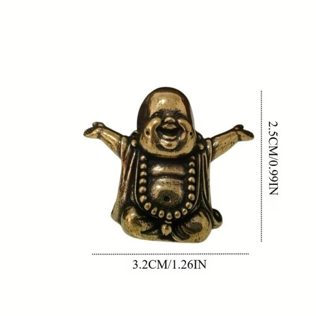 JoyBuddha™ – Laughing Buddha Brass Luck Figurine