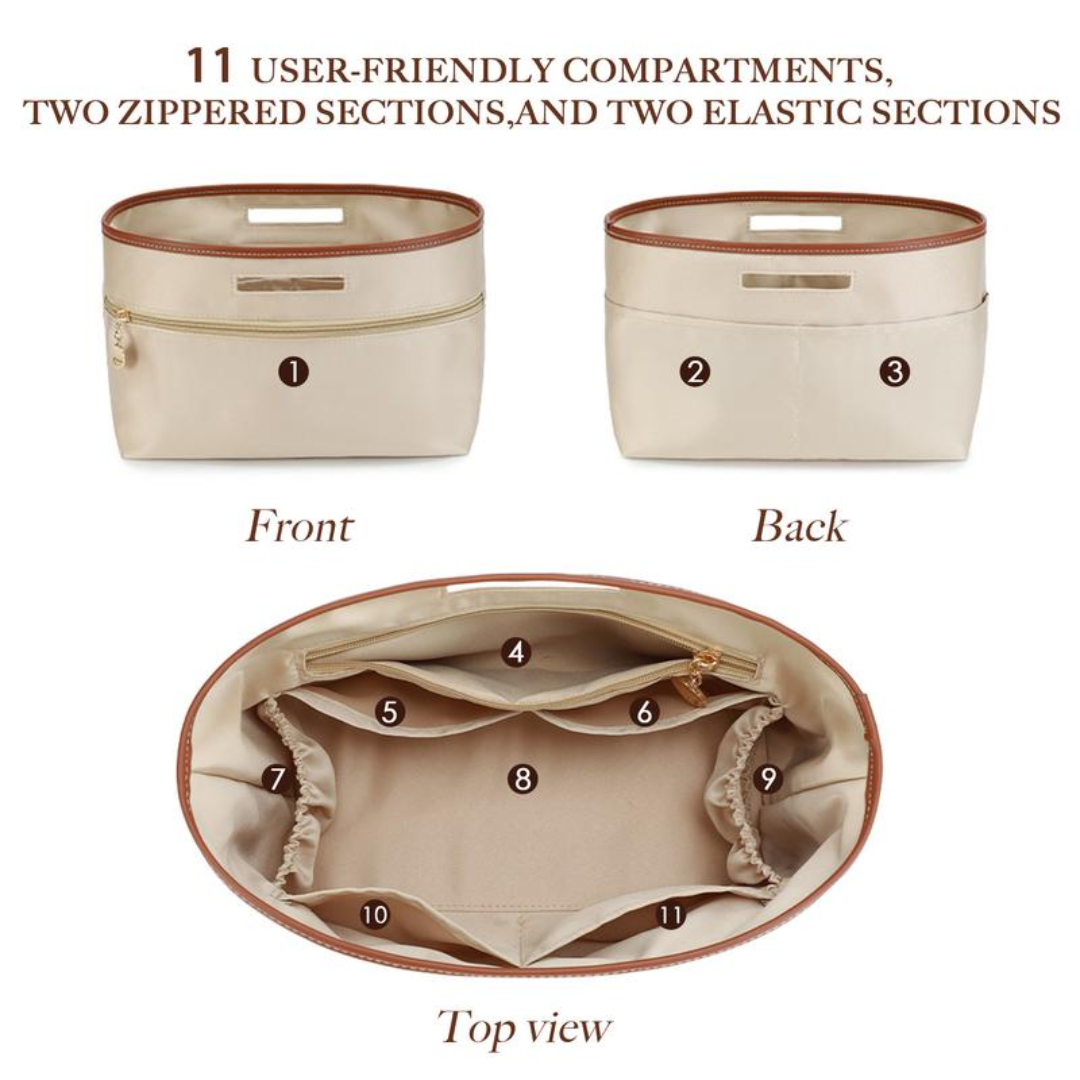 BagInBag™ – Multi-Pocket Tote Bag Organizer