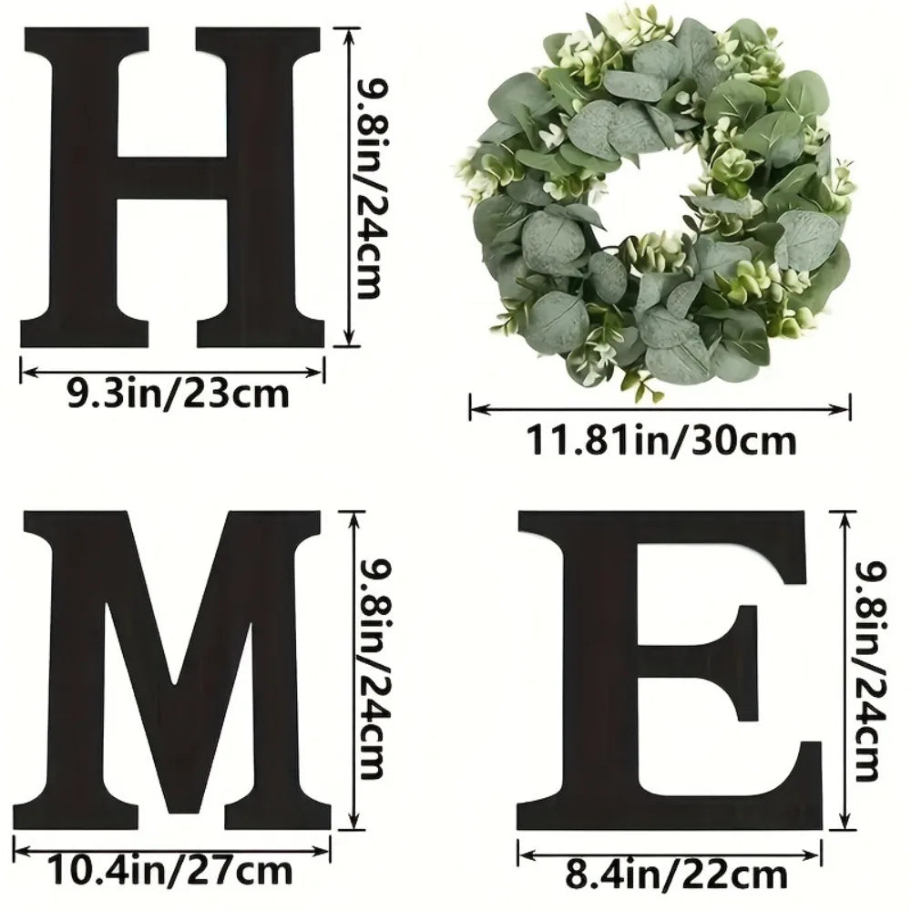 HomeLetters™ – Rustic Wooden HOME Wall Art