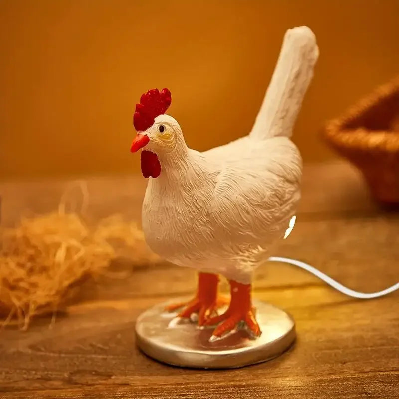 RoosterGlow™ – Novelty Chicken Shaped Desk Lamp