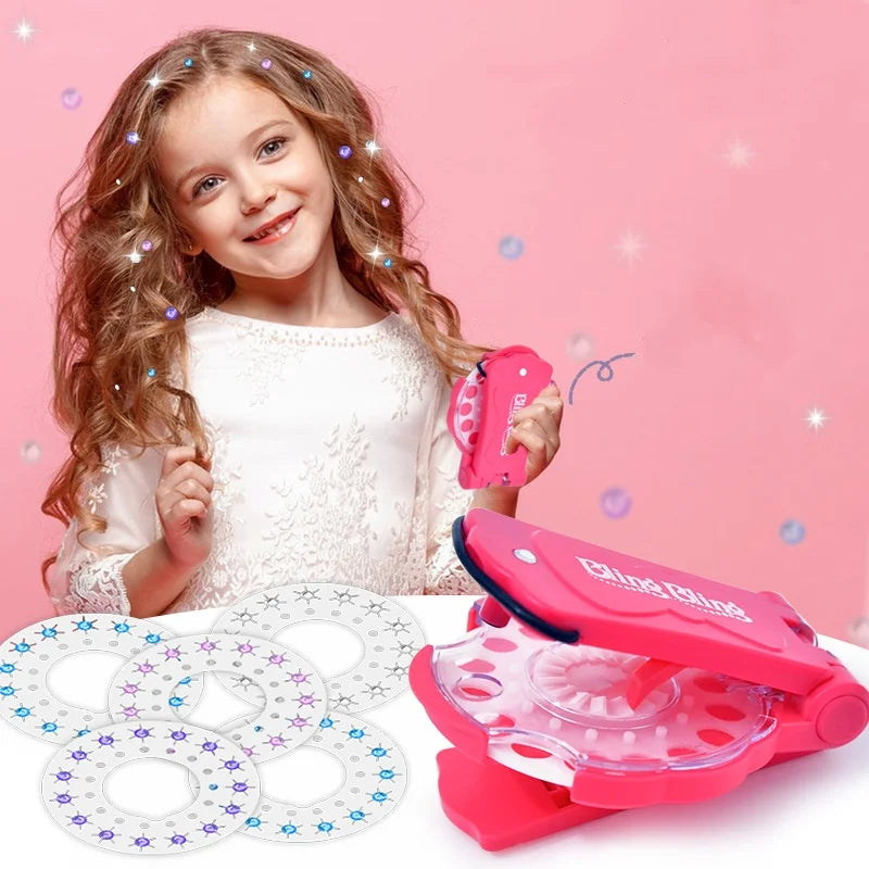 GlamTool™ – Girls' Sparkle Hair Accessory Device