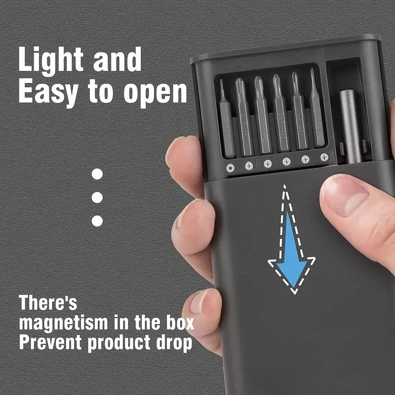 ToolMaster™ – 24-Piece Precision Screwdriver Set with Case