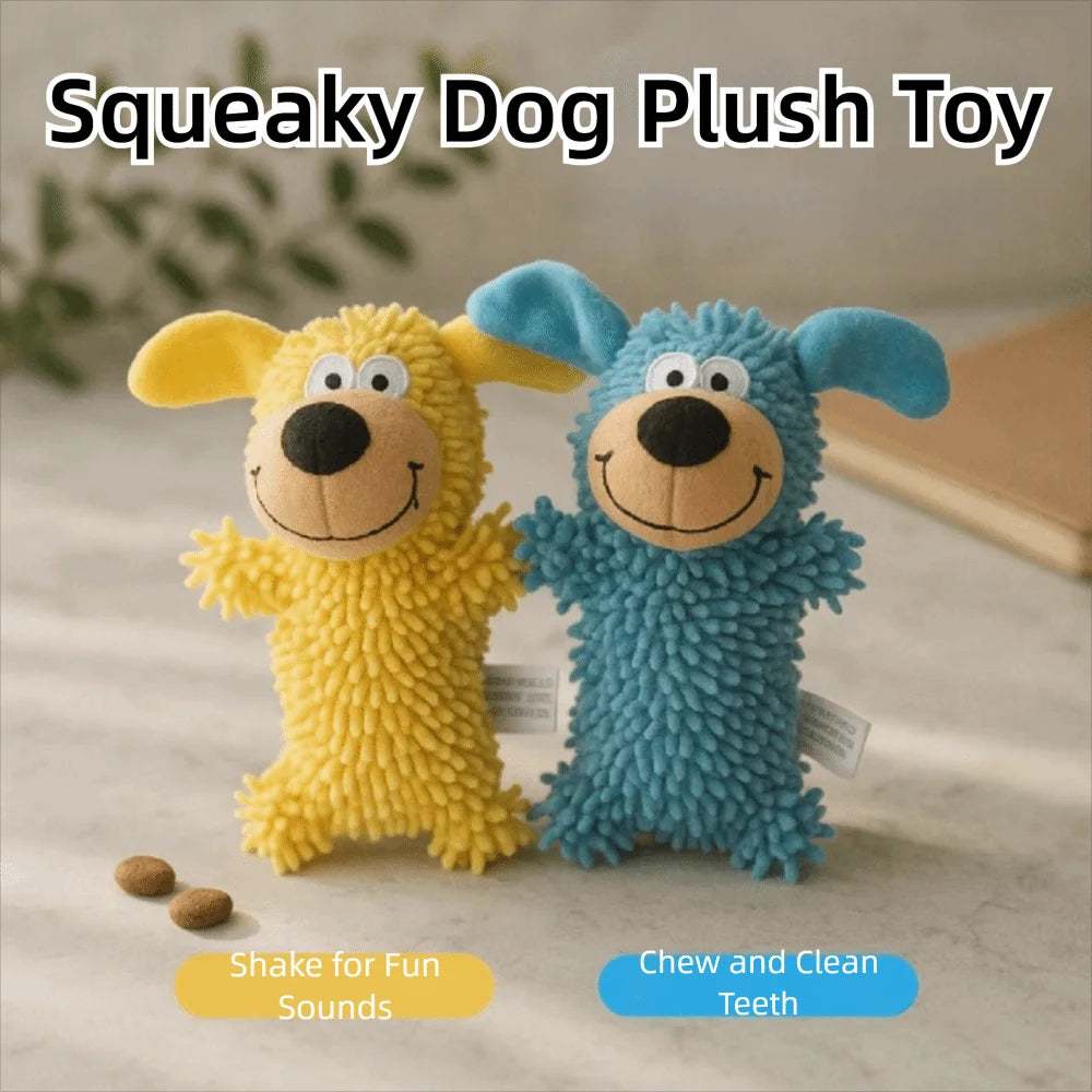 PlayBuddy™ – Soft Squeaky Plush Dog Toy
