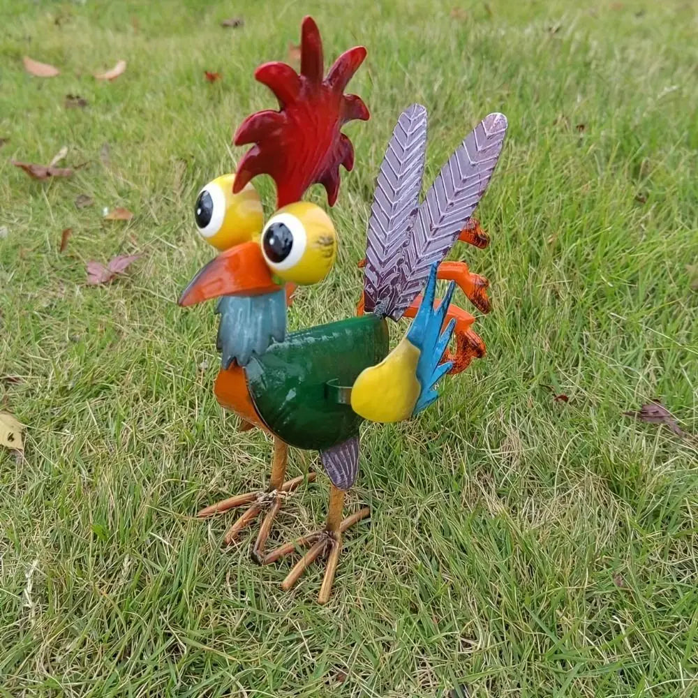 YardCock™ – Vibrant Metal Garden Sculpture