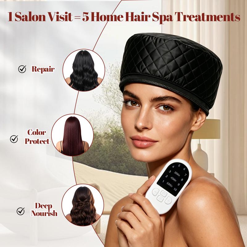 SalonSteam™ – Electric Heated Hair Treatment Steamer Cap