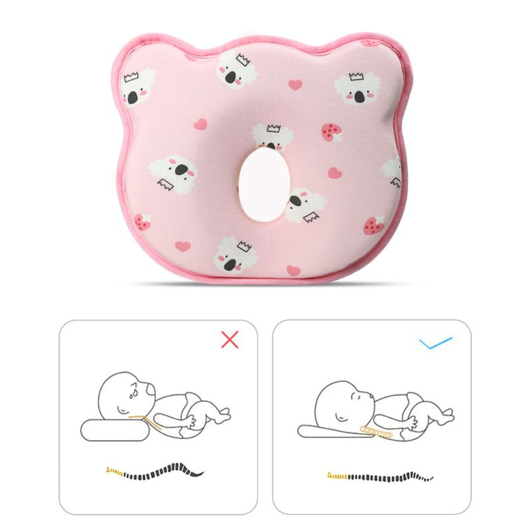 SnugRest™ – Ergonomic Newborn Head-Support Pillow