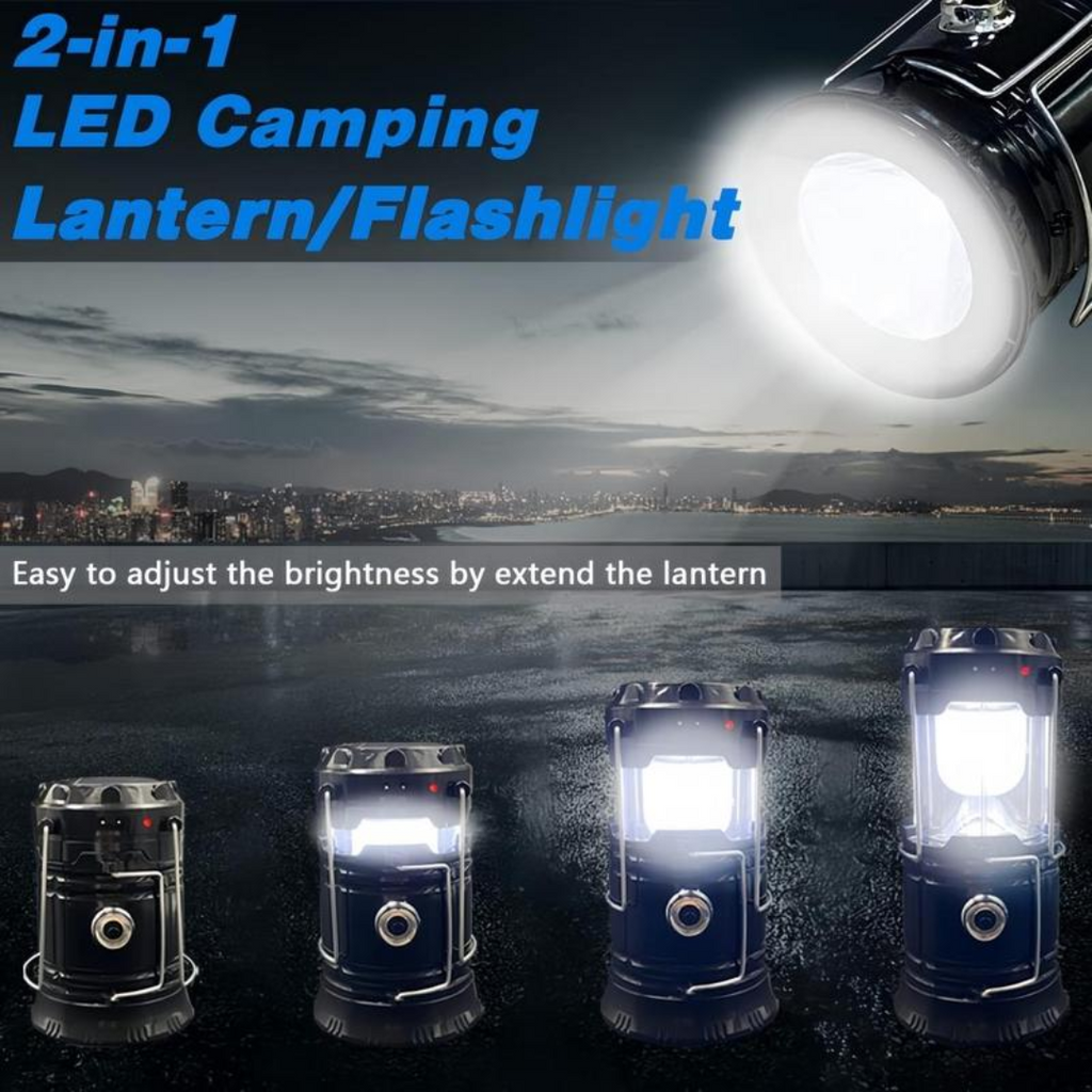GlowSafe™ - 4 PCS Collapsible LED Camping Lantern
