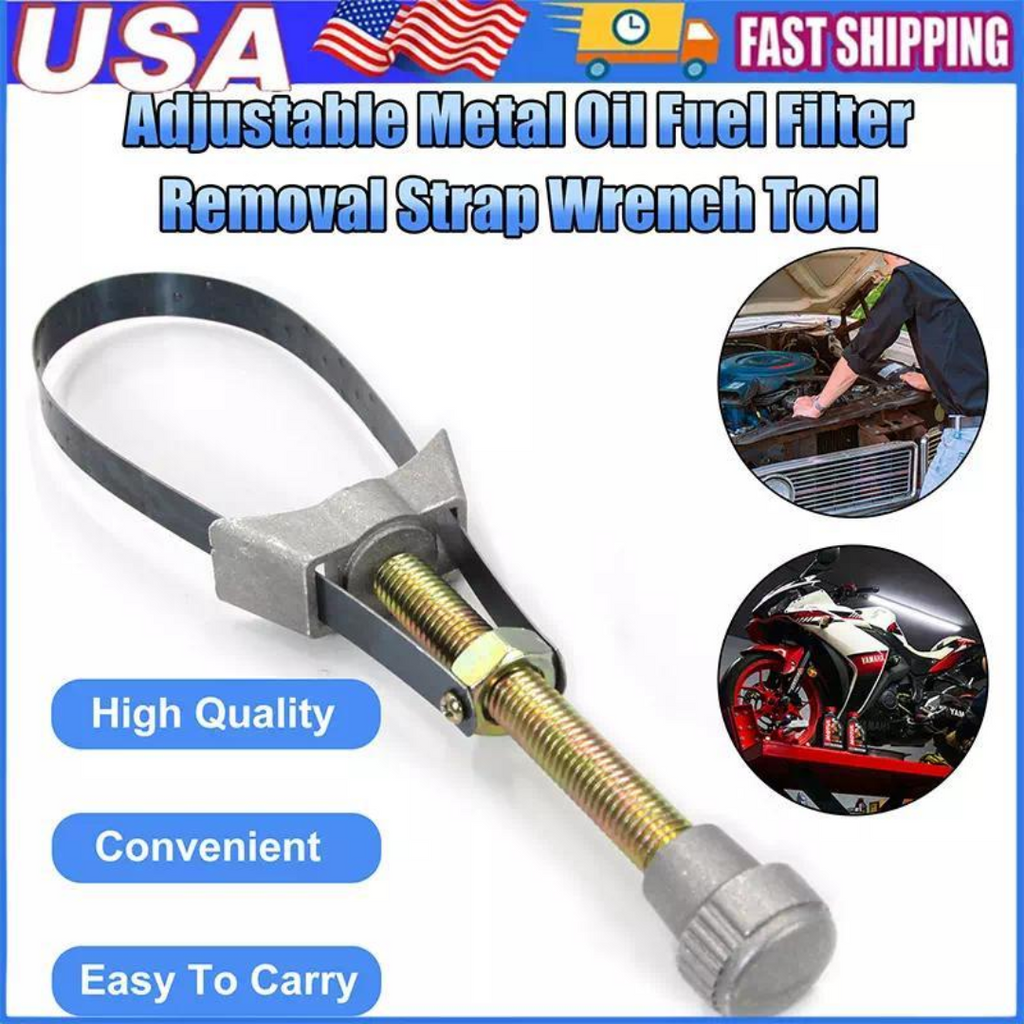 GripLock™ – Adjustable Oil Filter Strap Wrench