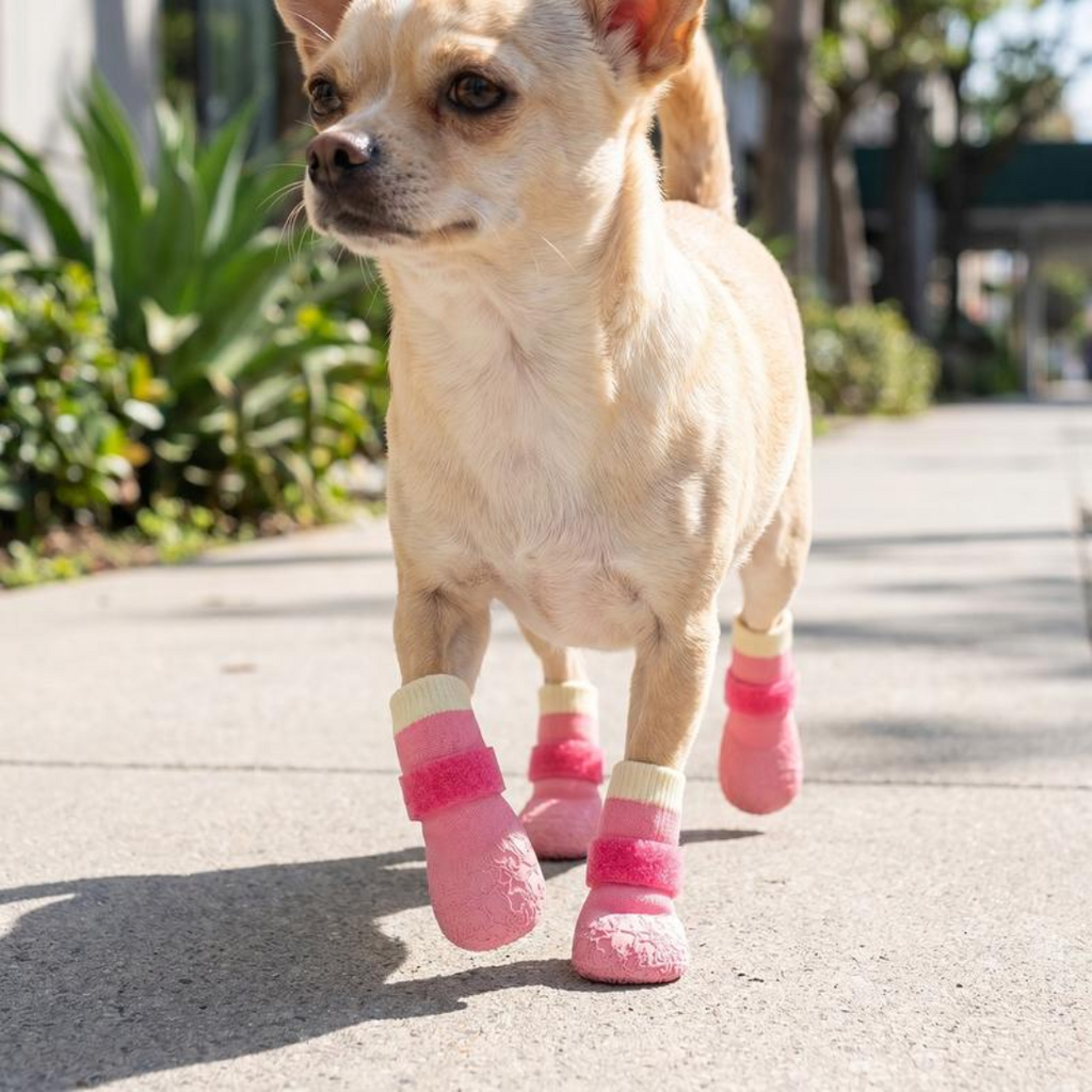 PawGrip™ – Waterproof Non-Slip Dog Boots Set