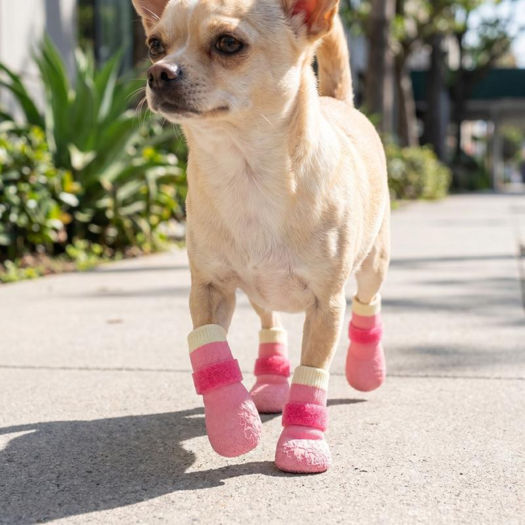 PawGrip™ – Waterproof Non-Slip Dog Boots Set