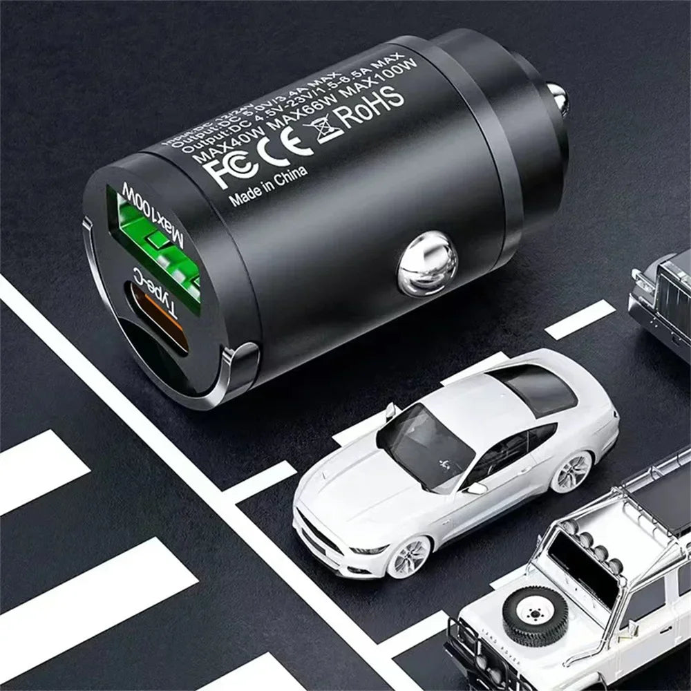 TurboMini™ – High-Power Dual USB Car Charging Hub