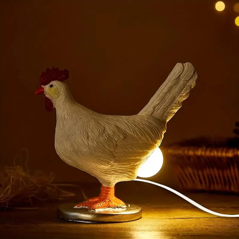 RoosterGlow™ – Novelty Chicken Shaped Desk Lamp
