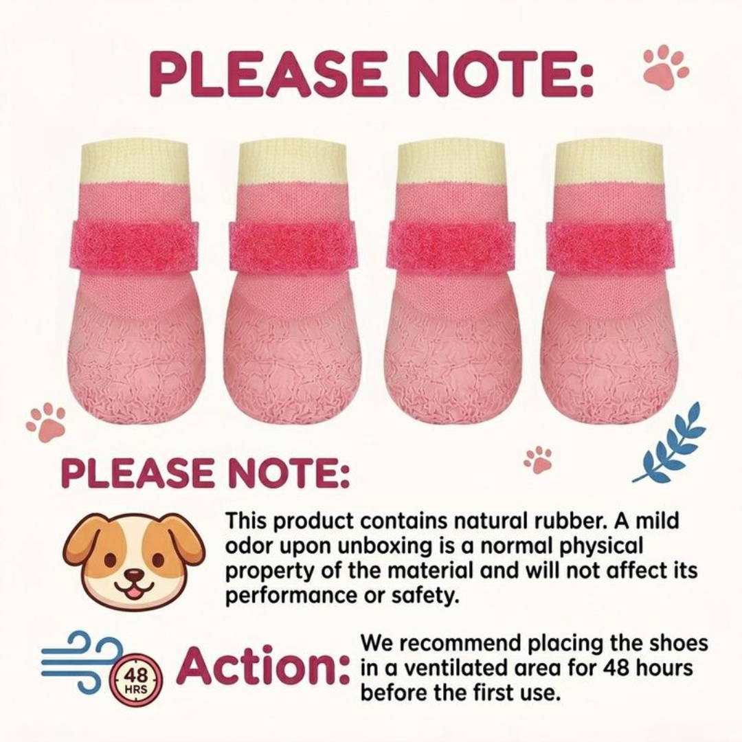 PawGrip™ – Waterproof Non-Slip Dog Boots Set