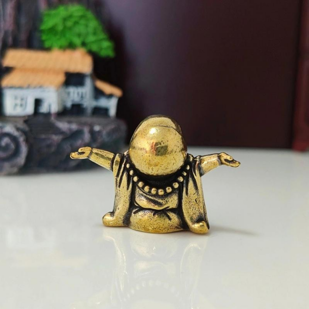 JoyBuddha™ – Laughing Buddha Brass Luck Figurine
