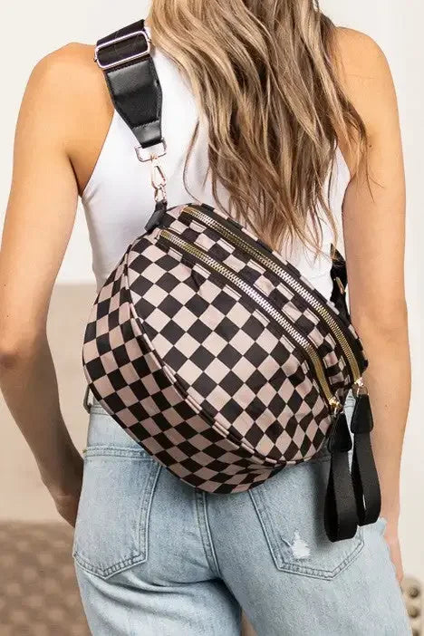 CheckMate™ – Women’s Checkered Bum Bag