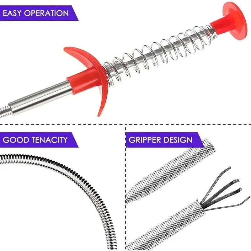DrainClaw™ – Flexible Spring Drain Cleaning Tool