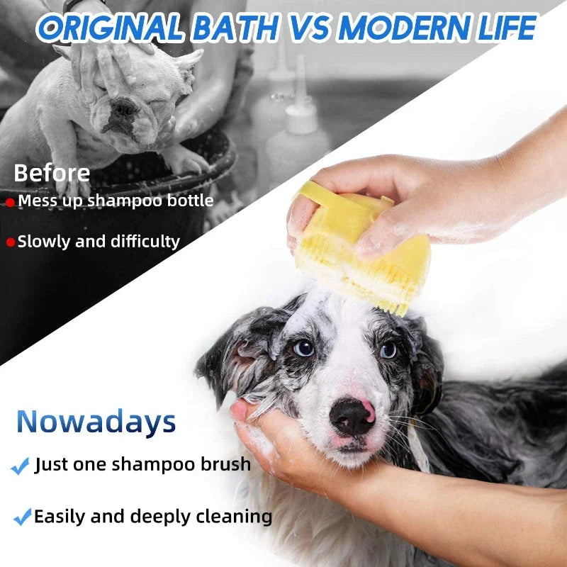 ScrubPup™ – Dog Shampoo & Massage Brush