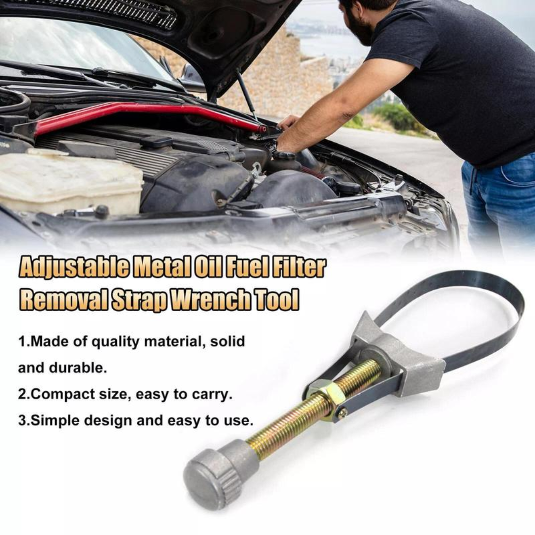 GripLock™ – Adjustable Oil Filter Strap Wrench