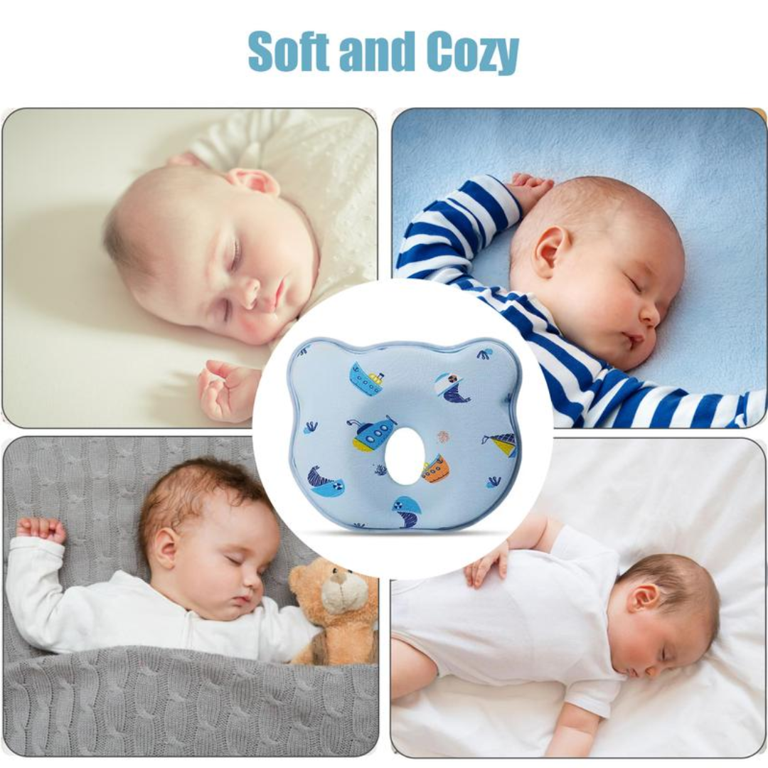 SnugRest™ – Ergonomic Newborn Head-Support Pillow
