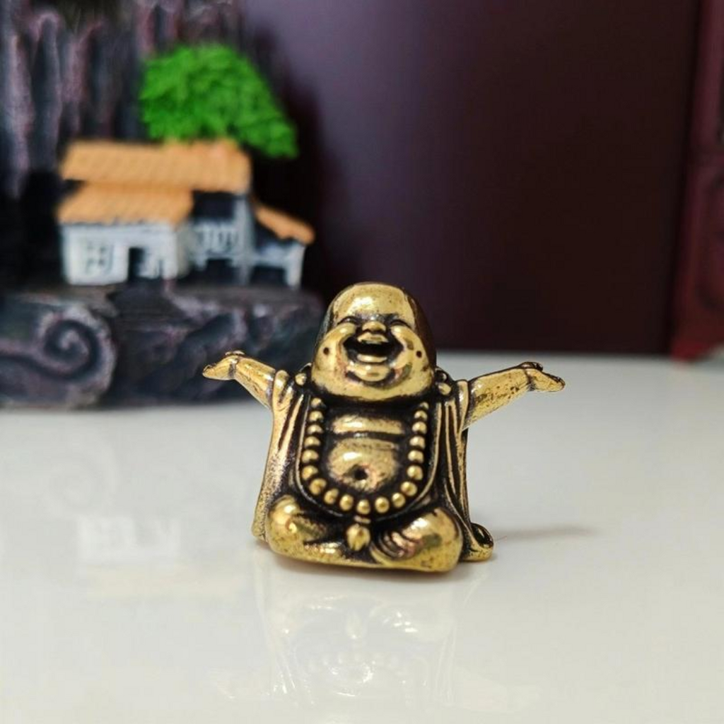 JoyBuddha™ – Laughing Buddha Brass Luck Figurine