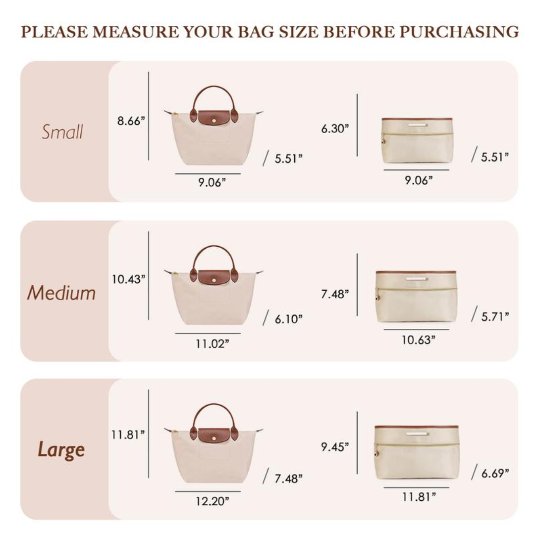 BagInBag™ – Multi-Pocket Tote Bag Organizer