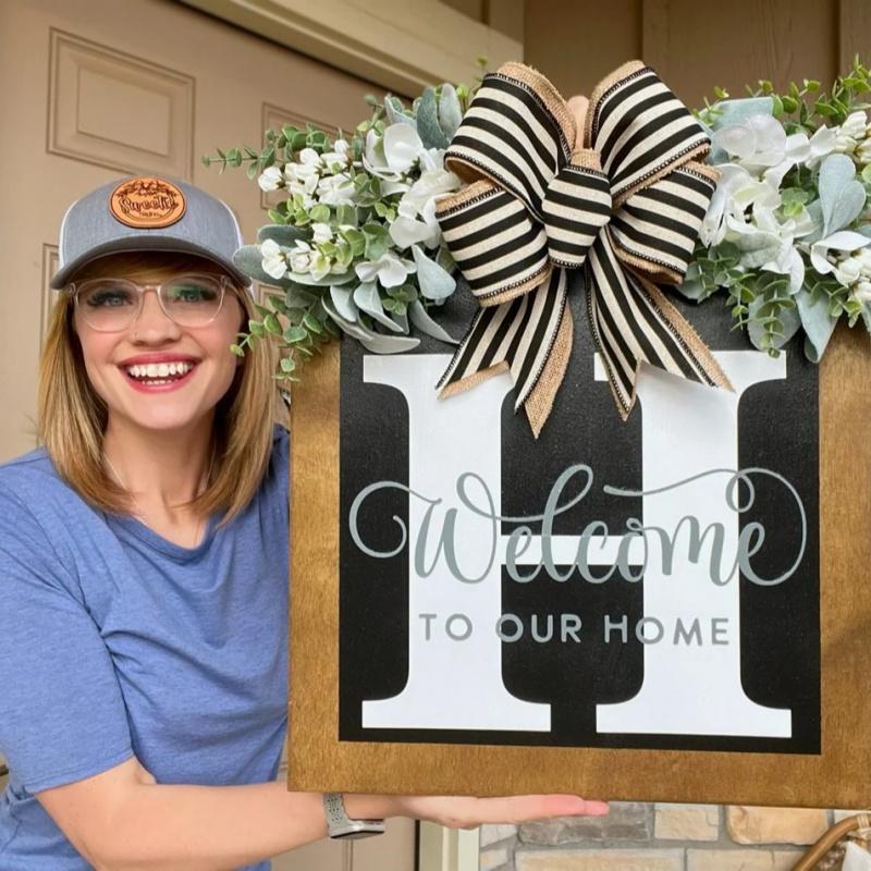 DoorGreet™ – Custom Initial Welcome Door Sign