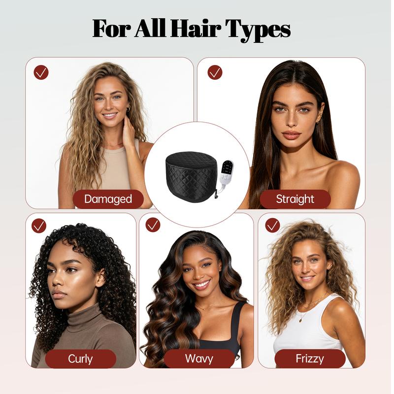 SalonSteam™ – Electric Heated Hair Treatment Steamer Cap