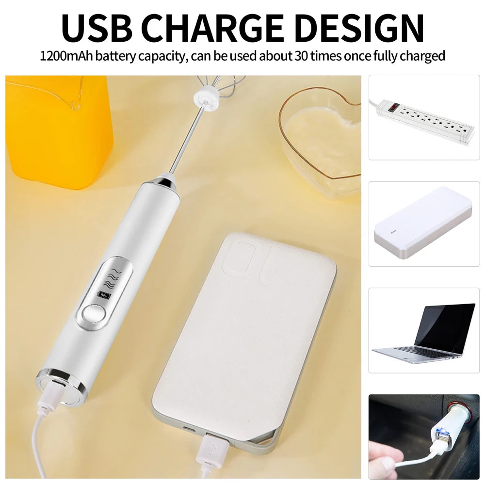 CreamWhip™ – USB Rechargeable Coffee Milk Frother