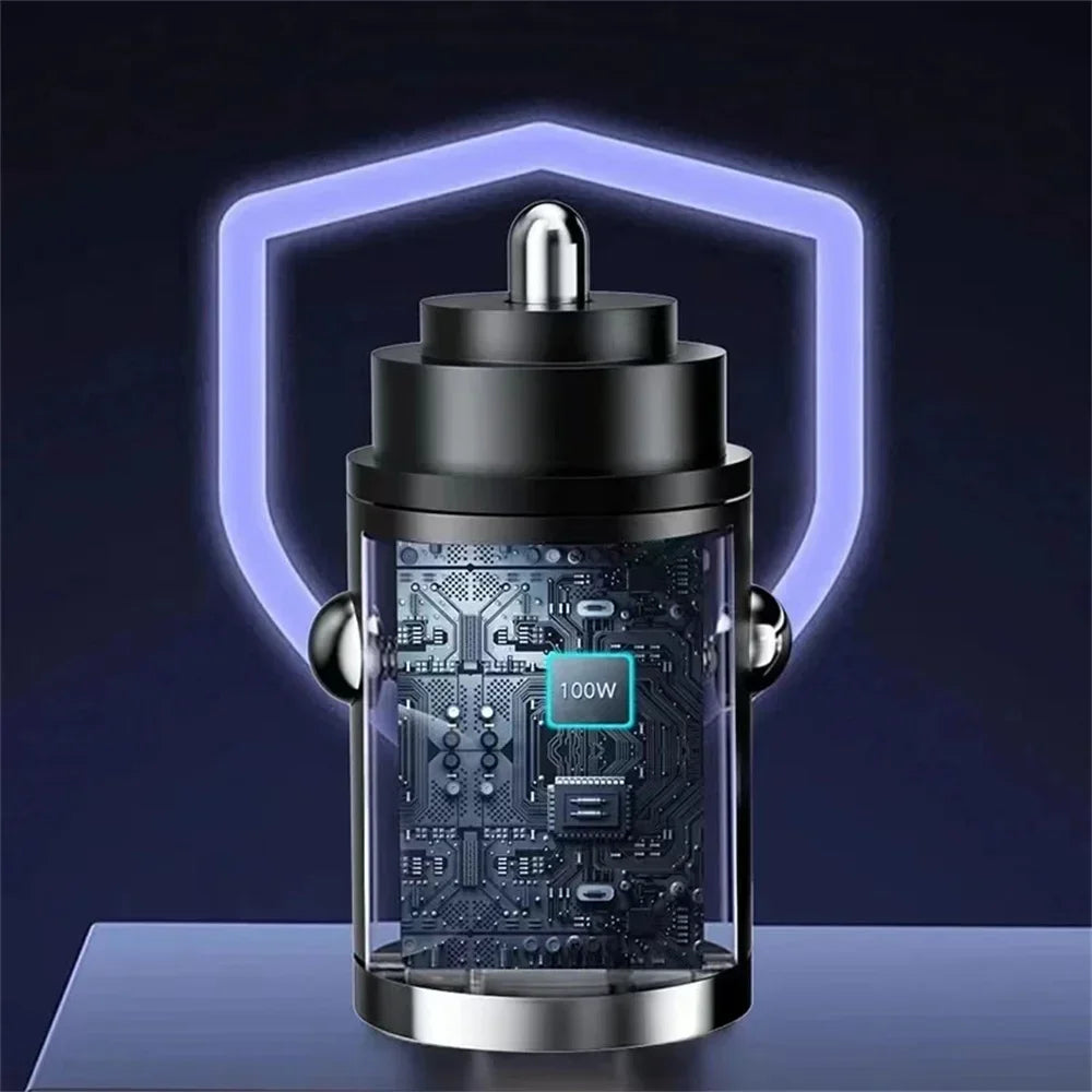 TurboMini™ – High-Power Dual USB Car Charging Hub