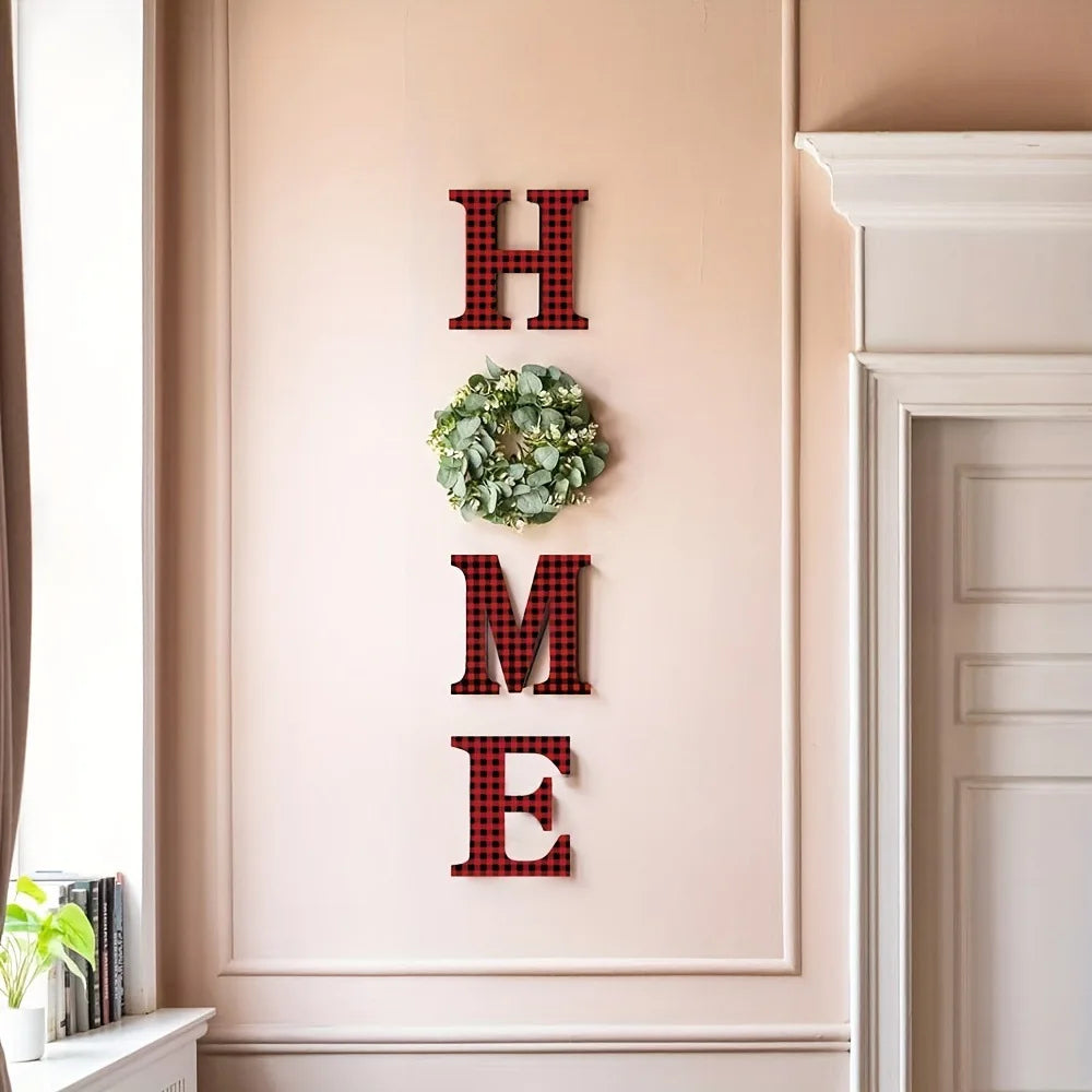 HomeLetters™ – Rustic Wooden HOME Wall Art