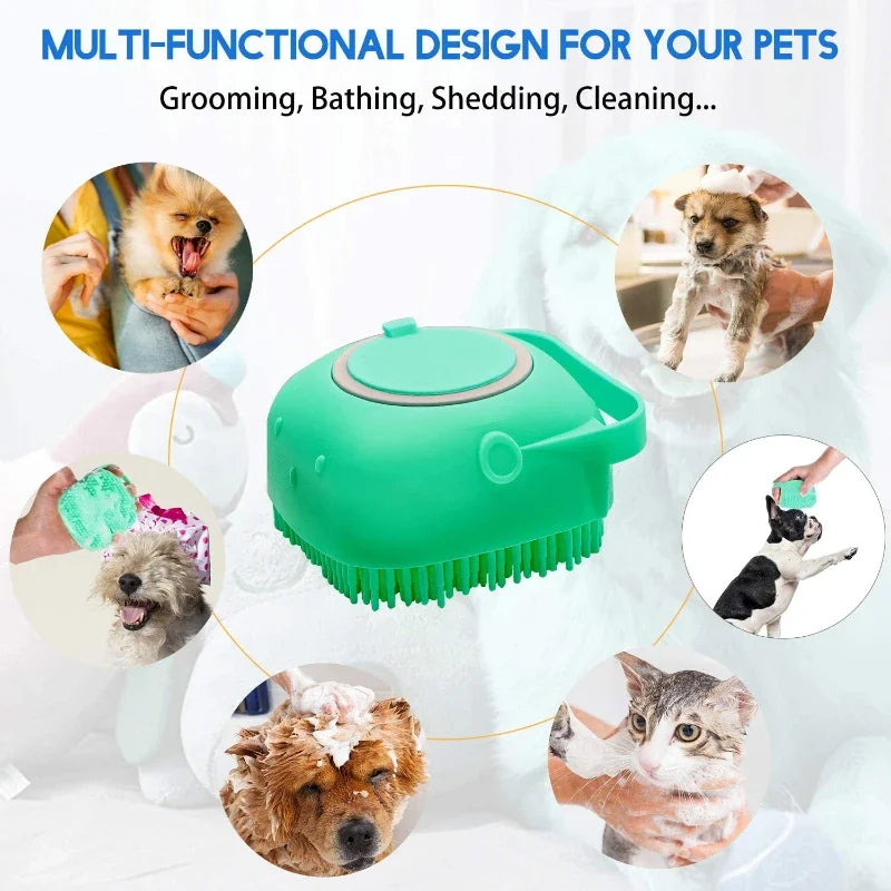 ScrubPup™ – Dog Shampoo & Massage Brush