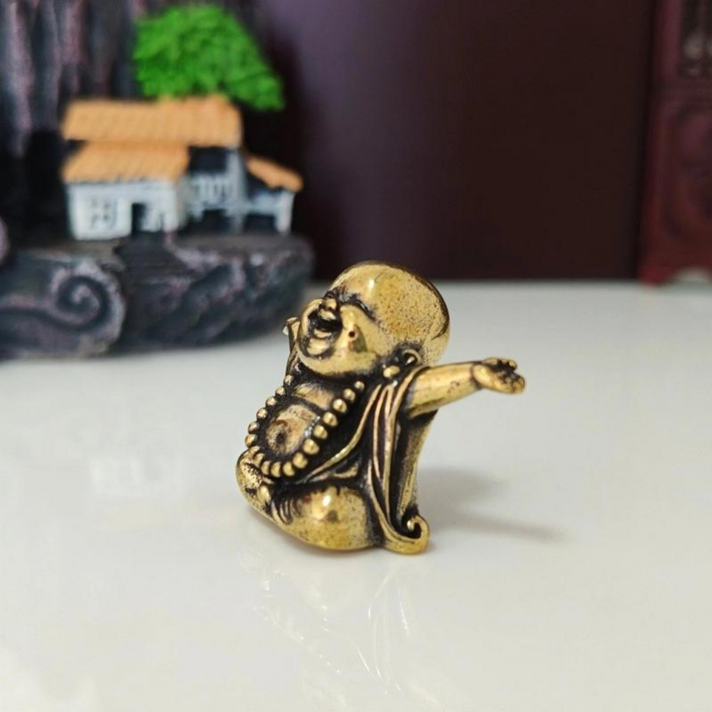JoyBuddha™ – Laughing Buddha Brass Luck Figurine