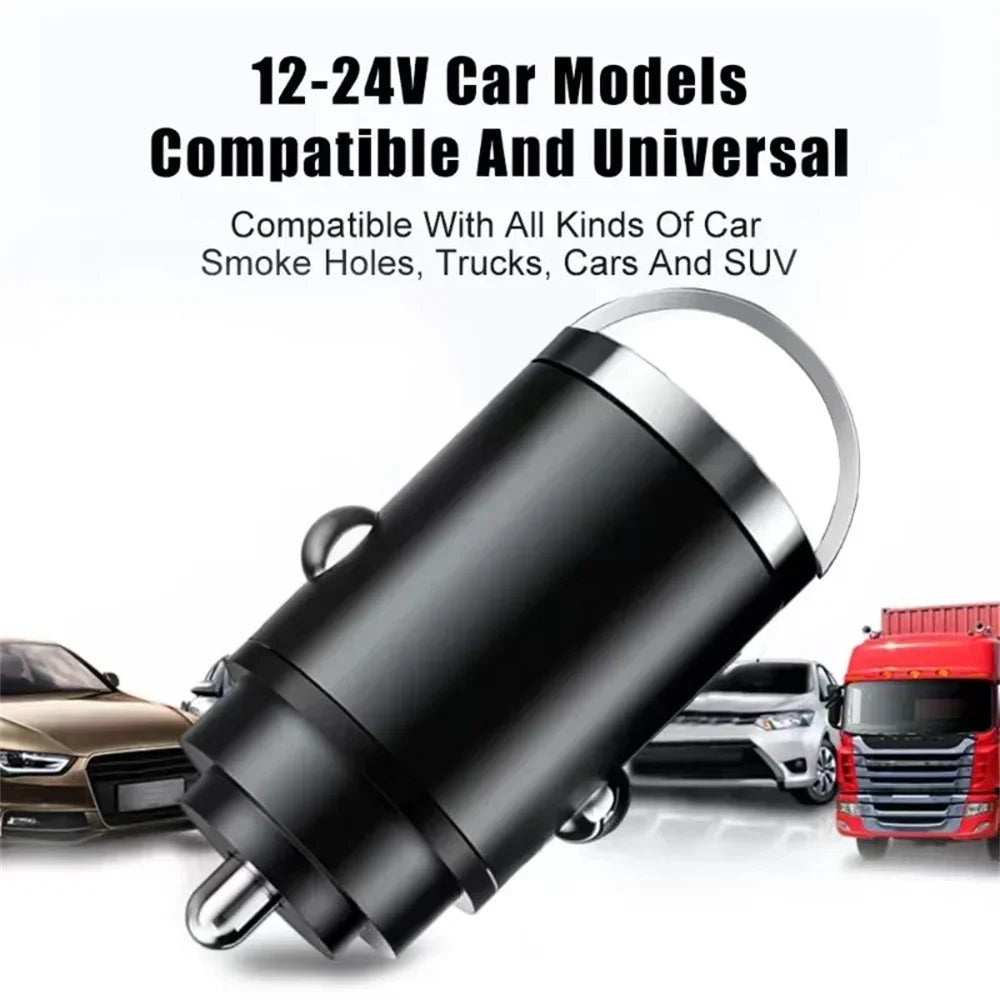TurboMini™ – High-Power Dual USB Car Charging Hub