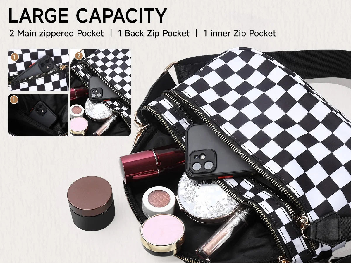 CheckMate™ – Women’s Checkered Bum Bag
