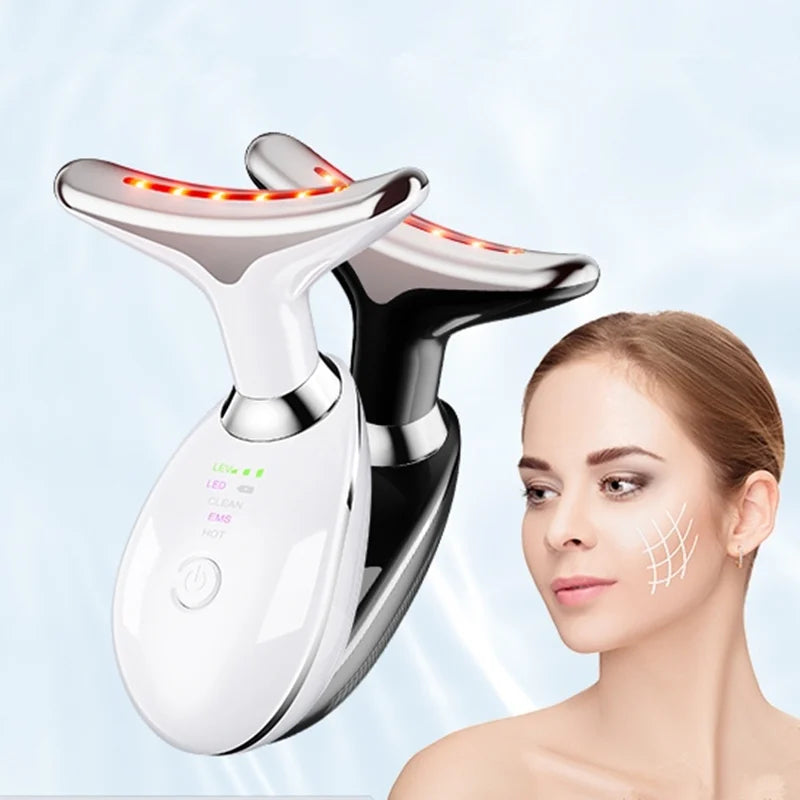 GlowLift™ – LED Light Therapy Facial Massager Tool