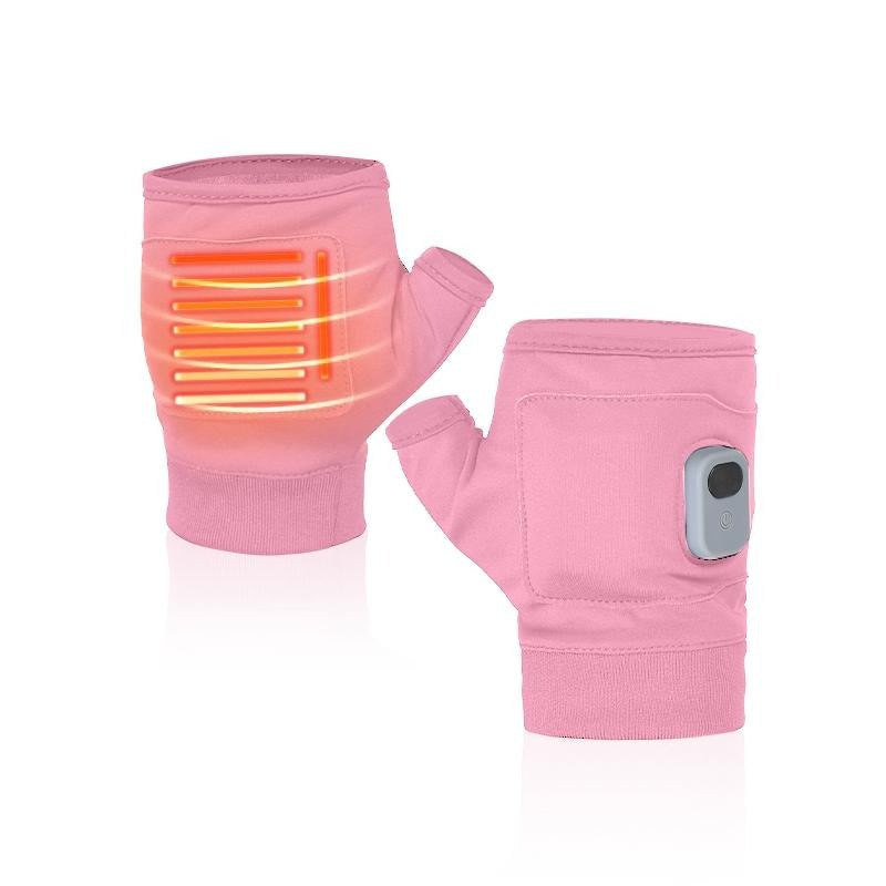 HeatGlove™ – Rechargeable Electric Heated Fingerless Gloves